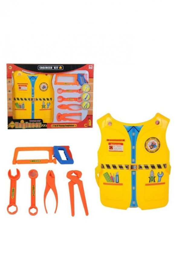 King Toys Yelekli Oyuncak Tamir Seti FT 1974 - 1