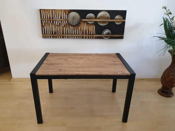 Erezoğulları Mobilya Açılır Yemek Toplantı Masası Ve 4 Ad Bahar Sandalye Takımı 75*120 cm - Resim 2