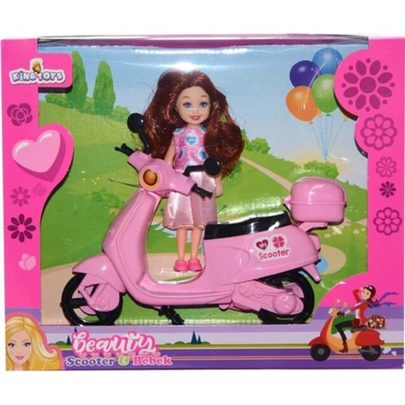 King Toys Scooterlı Oyuncak Bebek KM-5757 - 2