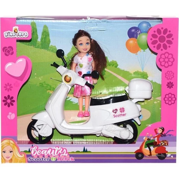 King Toys Scooterlı Oyuncak Bebek KM-5757