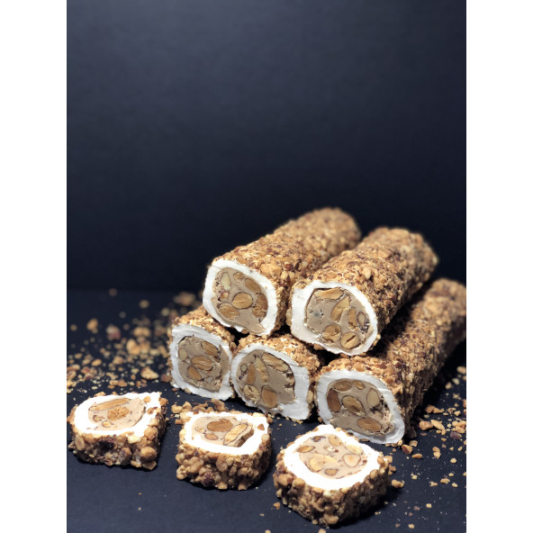 Bademli ve Fındık Kremalı Sultan Sarma Lokum 500 gr - 2