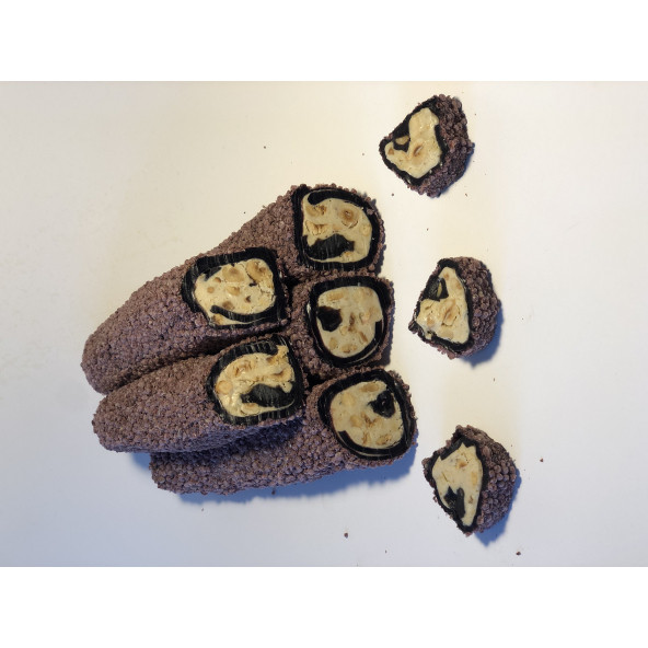 Böğürtlen Aromalı Bademli ve Fındık Kremalı Sarma Lokum 1 kg