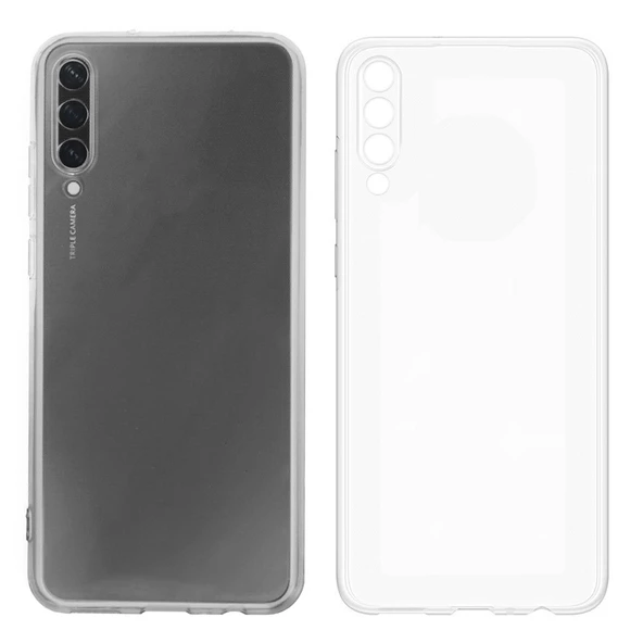 FitCase Samsung Galaxy A30s / A50 Kılıf Kamera Korumalı Silikon Şeffaf Arka Kapak
