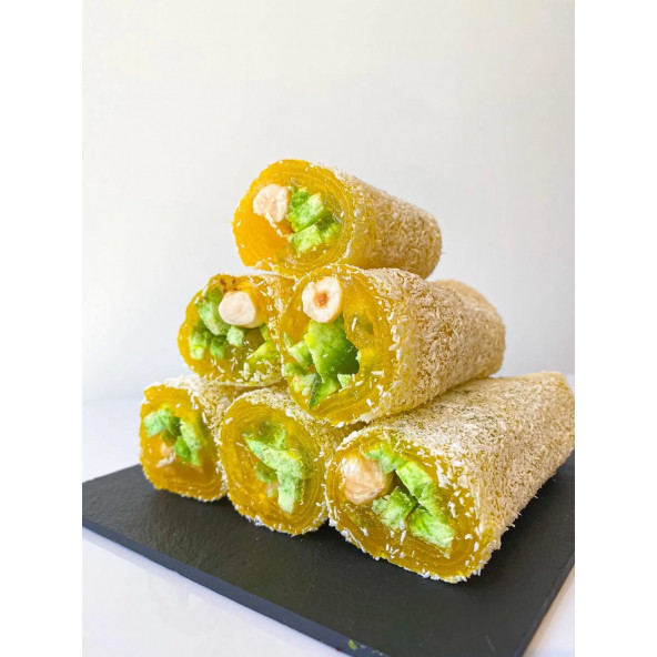 Pomelolu ve Fındıklı Limon Aromalı Sarma Lokum 500 gr