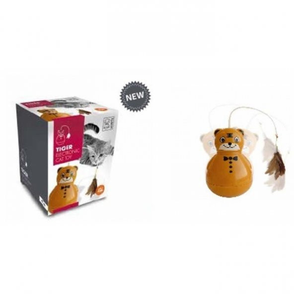 M-Pets İnteraktif Tiger Sesli-Pilli Kedi Oyuncağı