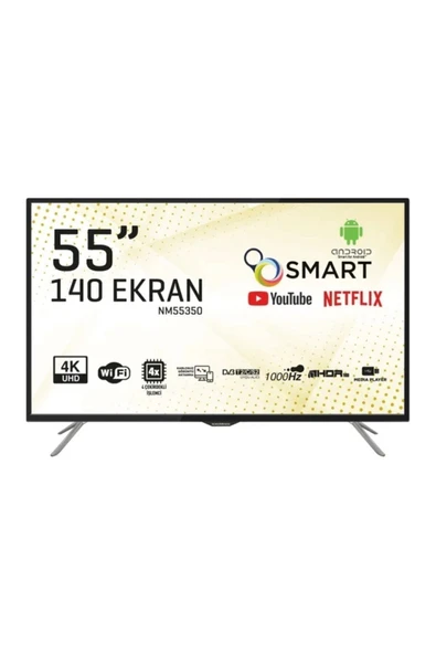 Nordmende NM55350 4K Ultra HD 55" 140 Ekran Uydu Alıcılı Smart LED TV