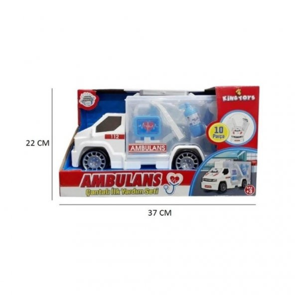 King Toys İlk Yardım Çantalı Ambulans Aracı MRT-66 - 5