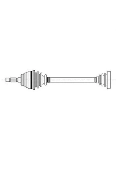 GKN 304761 Aks Sol Golf V Jetta / A3 / Octavıa 1.6 Fsı Blf ürün görseli