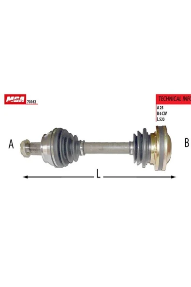 Aks Sag Em ( Fıat : Albea Palıo 1.3jtd --06 )mga-70162 - 1