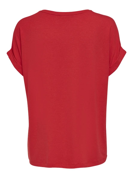 ONLY Bayan Geniş Yaka Basic Tişört 15106662 - Resim 6