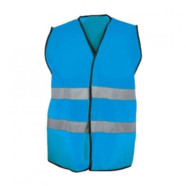 Bestguard İşçi Tipi Reflektörlü Mavi İkaz Yeleği