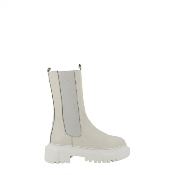 Hobby 21447 Deri Kadın Günlük  Bot Bej