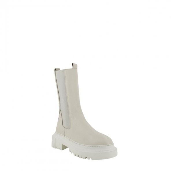 Hobby 21447 Deri Kadın Günlük  Bot Bej - 2