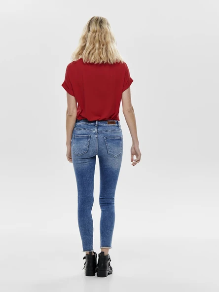 ONLY Bayan Geniş Yaka Basic Tişört 15106662 - Resim 2