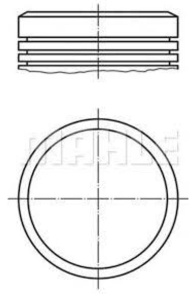 Mahle 0400200  Motor Piston Segman Std P106-p206 Tu3 Jpl4 Euro4 75.00 Peugeot - Cıtroen ürün görseli 1