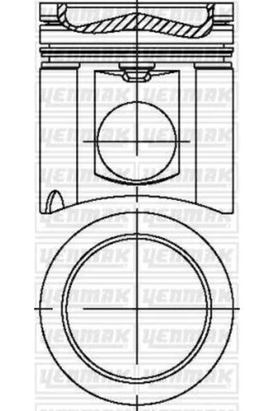 Yenmak 31 -4747-0 Piston - Segman 128,00mm Std Komple Mercedes Axor 1938-2640-3340-4140-o400-o500 / O ürün görseli