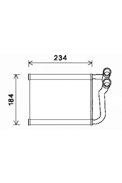 Ori KHY006018 s Khy006 Kalfer Radyatörü Brazing Accent Era 145x226x18 Hyundaı - Kıa ürün görseli 1