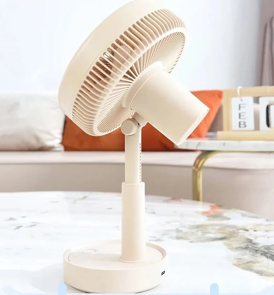 Inovaxis Dönebilen Vantilatör, Yükseklik Ayarlı Masaüstü Fan - 3