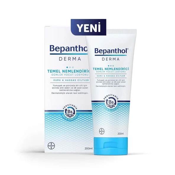 Bepanthol Derma Temel Nemlendirici Vücut Losyonu 200ml Kuru&hassas Cilt