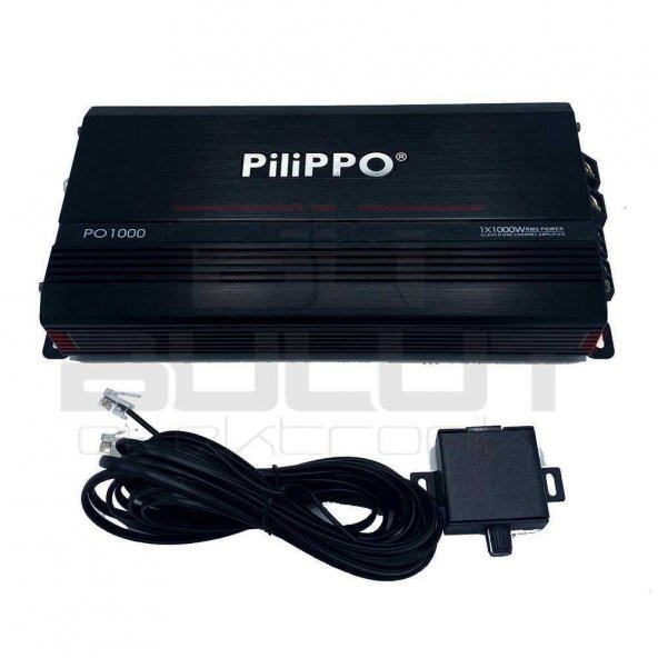 Pilippo PO-1000 1X1000 Watt Mono Class D Oto Amfi