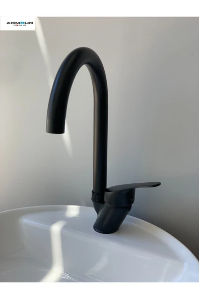 armour armatür Siyah Mutfak Eviye Bataryası - 2