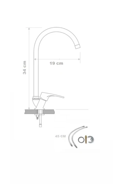 armour armatür Siyah rose mutfak bataryası - 4