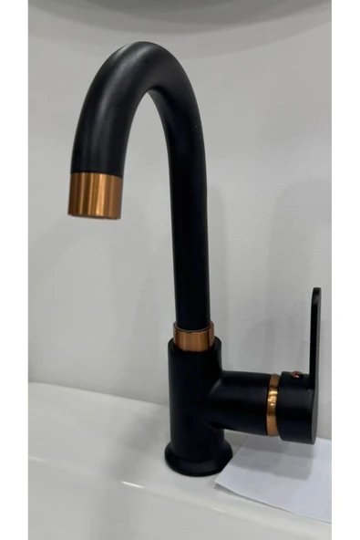 armour armatür Siyah rose lavabo bataryası - 2