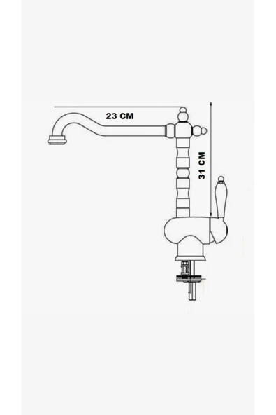 armour armatür Siyah Rustik Eviye Mutfak Bataryası - 4