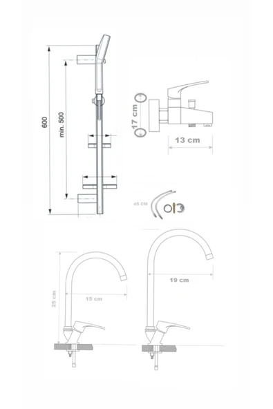 armour armatür 4 Lü Batarya Seti - 6