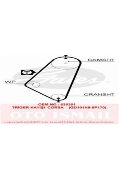 Continental CT504 Ct504 Triger Eksantrik Kayışı Corsa A Ascona C Kadett E 13s ürün görseli 1