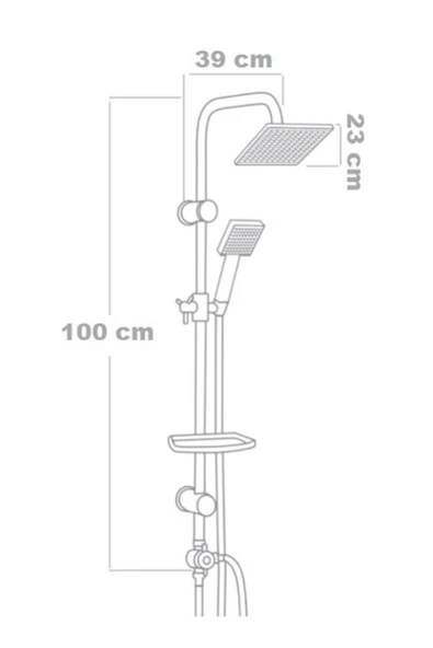 armour armatür beyaz duş seti - 3