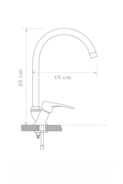 armour armatür Siyah Lavabo Bataryası - 4