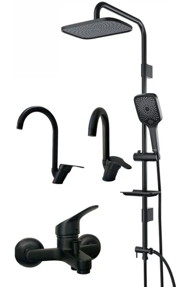 armour armatür siyah batarya seti 4 lü set