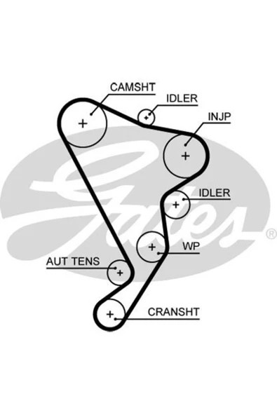 Gates 5661XS Trıger Eksantrık Kayısı 141×260 Crafter 2.5tdı 10v 05> Ct1120 ürün görseli 1
