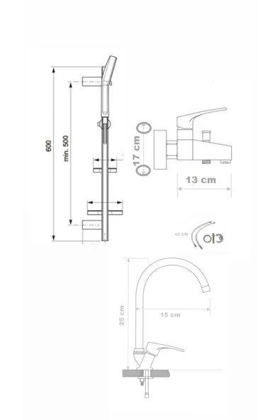 armour armatür 3 Lü Batarya Seti - 5