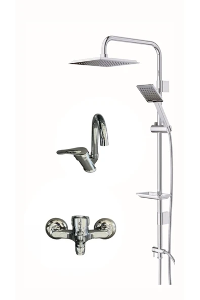 armour armatür Krom banyo batarya seti 3 lü set