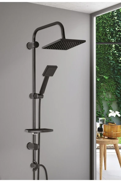 armour armatür siyah banyo batarya seti - 4