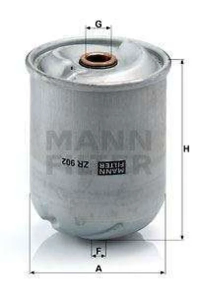 Mann ZR902X Yag Fıltresı Renault Kerax - Magnum - Major - Premıum Eskı Model Zr902x ürün görseli 1