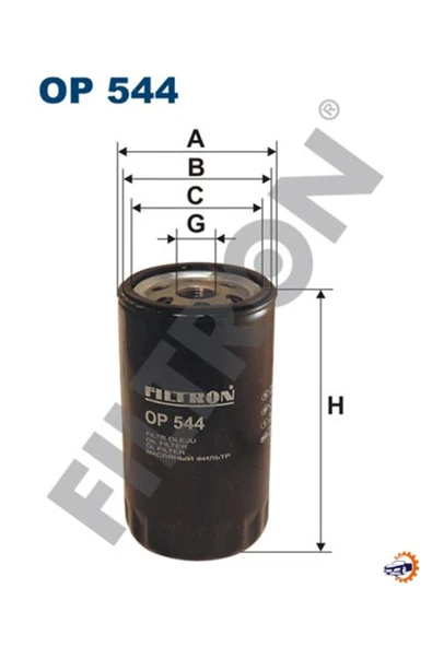 FTR OP544 Yağ Filtresi Ford Escort Iıı 1.6 D 54hp 04-84-12-85 Fıltron Op544 ürün görseli 1