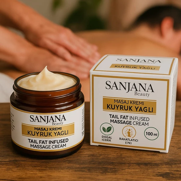 Sanjana Kuyruk Yağlı Ağrı Giderici Masaj Kremi ,Doğal İçerikli, Kas ve Eklem Rahatlatıcı, 100 ml - 4