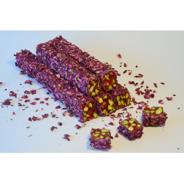 Gül Yapraklı Narlı Antep Fıstıklı Fitil Lokum 500 gr - 2