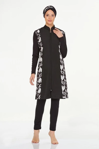 Maresiva 8240 Dijital Desenli Tesettür Mayo - Resim 5