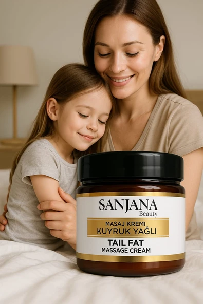 Sanjana Kuyruk Yağlı Ağrı Giderici Masaj Kremi ,Doğal İçerikli, Kas ve Eklem Rahatlatıcı, 100 ml