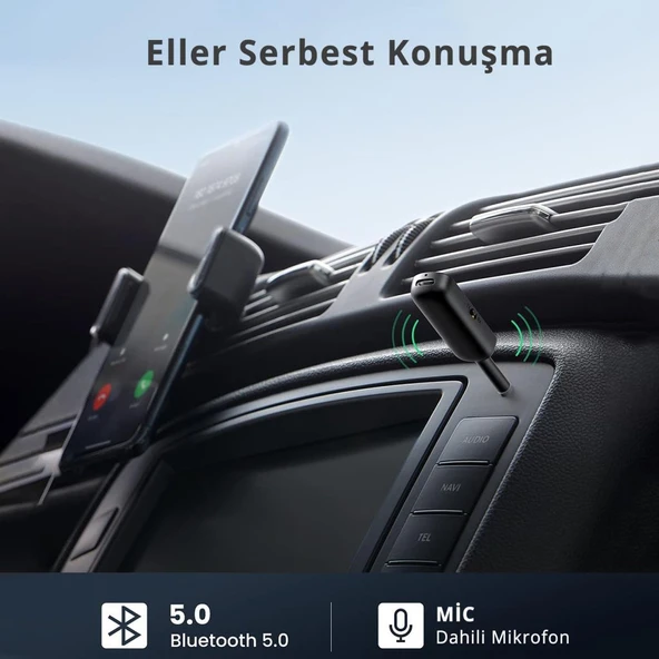 Ugreen Aux Bluetooth 5.0 Transmitter & Receiver Kablosuz Ses Adaptörü - 4