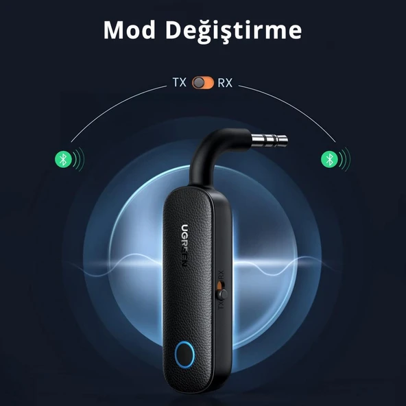 Ugreen Aux Bluetooth 5.0 Transmitter & Receiver Kablosuz Ses Adaptörü - 2