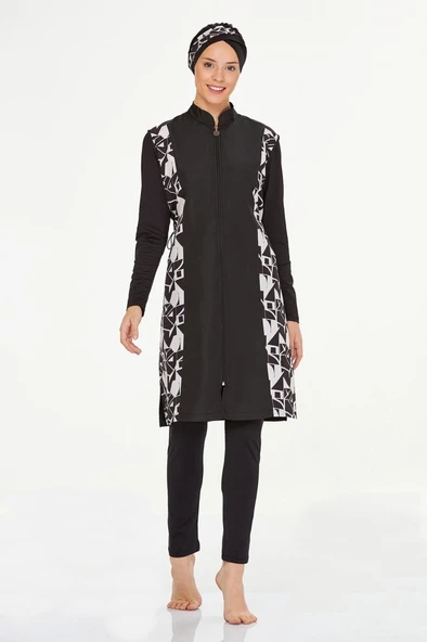 Maresiva 8240 Dijital Desenli Tesettür Mayo - Resim 6