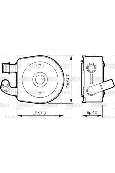 Valeo 818888 Yağ Soğutucusu C5 01-04 1.8 16v Ew7j4 - ürün görseli 1