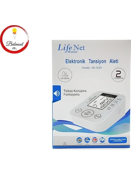 Life Net Elektronik Tansiyon Aleti Türkçe Konuşan Jn-163d