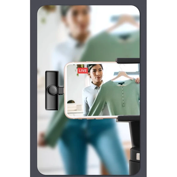 K11 Type-C Android Youtube Tiktok Yayın Kablosuz Yaka Mikrofonu - Resim 9