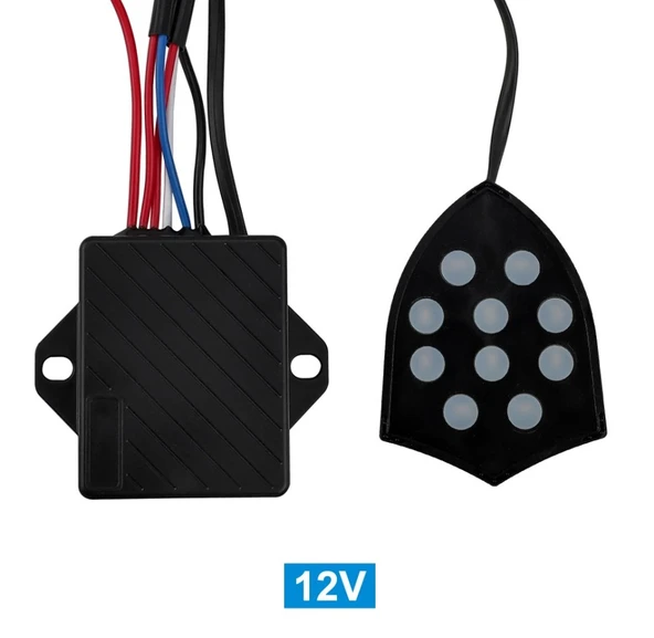 Mrsogo Araç Otomobil 12 Volt Elektronik Salyangoz Korna Siren 10 Ses - 6